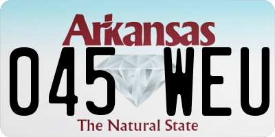 AR license plate 045WEU