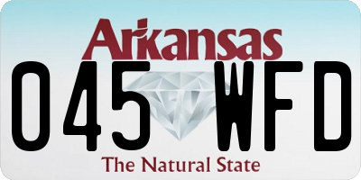 AR license plate 045WFD