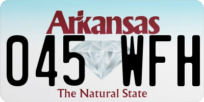 AR license plate 045WFH