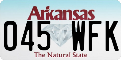 AR license plate 045WFK
