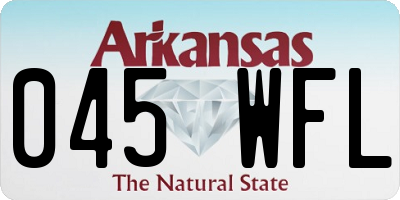 AR license plate 045WFL