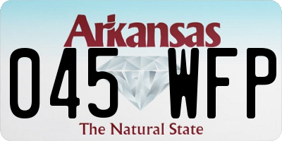 AR license plate 045WFP