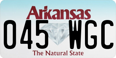AR license plate 045WGC