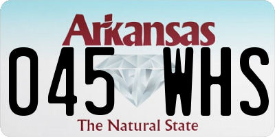 AR license plate 045WHS