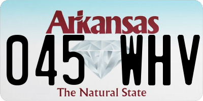 AR license plate 045WHV
