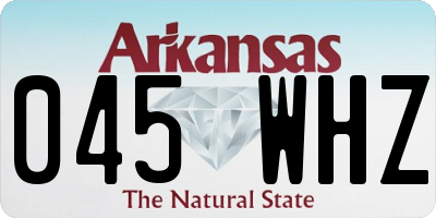 AR license plate 045WHZ