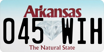 AR license plate 045WIH