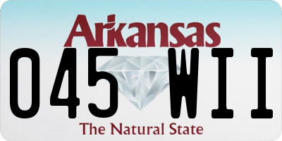 AR license plate 045WII