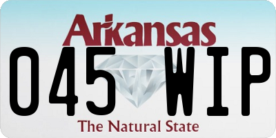 AR license plate 045WIP