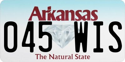 AR license plate 045WIS