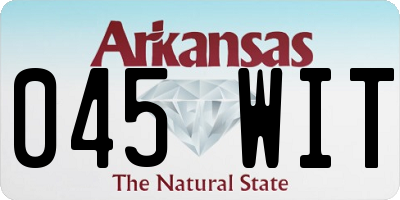 AR license plate 045WIT