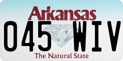 AR license plate 045WIV