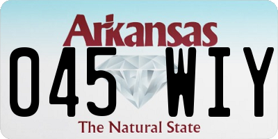 AR license plate 045WIY