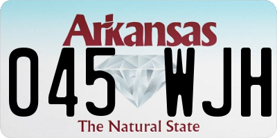 AR license plate 045WJH