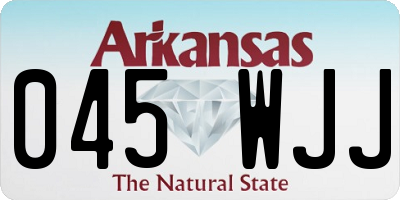 AR license plate 045WJJ