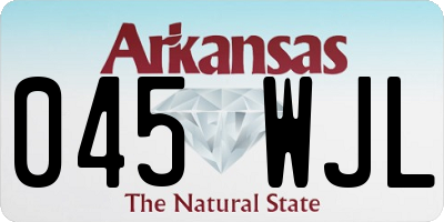 AR license plate 045WJL