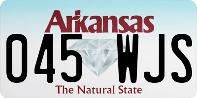AR license plate 045WJS