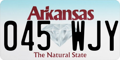 AR license plate 045WJY