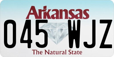 AR license plate 045WJZ