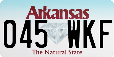 AR license plate 045WKF