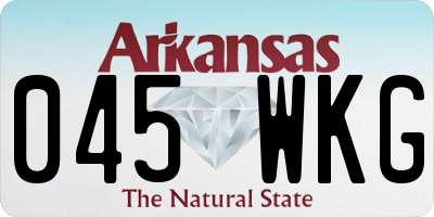 AR license plate 045WKG