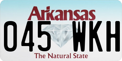 AR license plate 045WKH