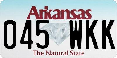 AR license plate 045WKK