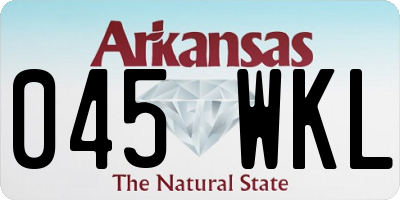 AR license plate 045WKL