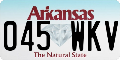 AR license plate 045WKV