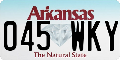 AR license plate 045WKY