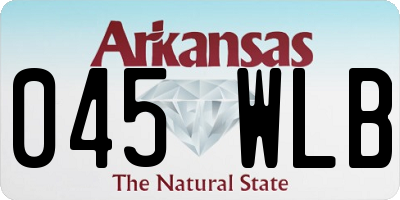 AR license plate 045WLB