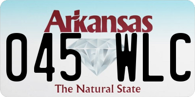 AR license plate 045WLC