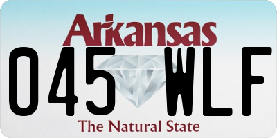AR license plate 045WLF