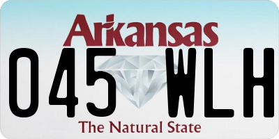AR license plate 045WLH
