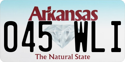 AR license plate 045WLI