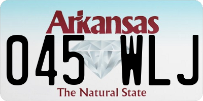 AR license plate 045WLJ