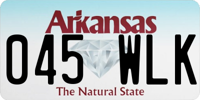 AR license plate 045WLK