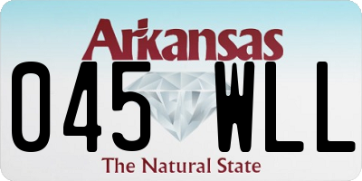AR license plate 045WLL