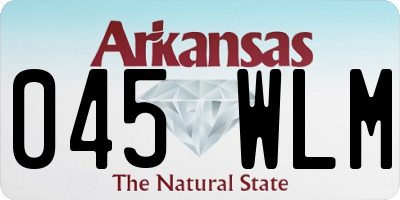 AR license plate 045WLM