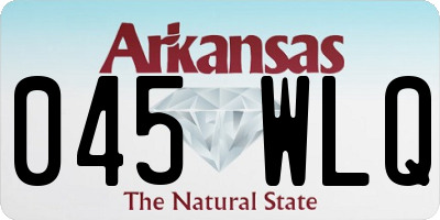 AR license plate 045WLQ