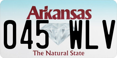 AR license plate 045WLV