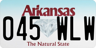 AR license plate 045WLW