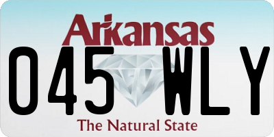 AR license plate 045WLY