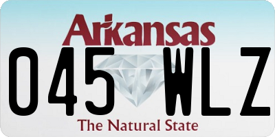 AR license plate 045WLZ