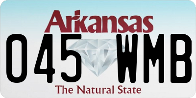 AR license plate 045WMB