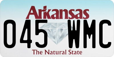 AR license plate 045WMC
