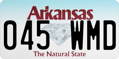 AR license plate 045WMD