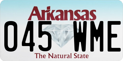 AR license plate 045WME