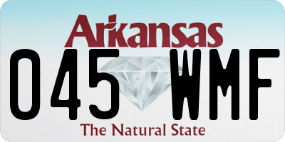 AR license plate 045WMF