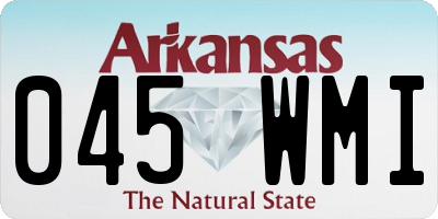 AR license plate 045WMI